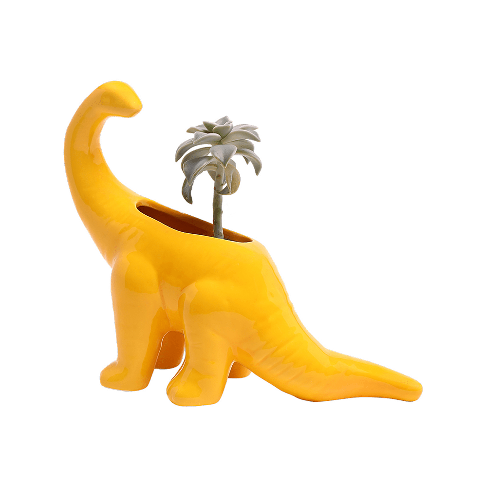Brontosaurus Ceramic Indoor Plant Pot for Succulents - Chive Ceramics Studio - Pots - Chive Ceramics Studio
