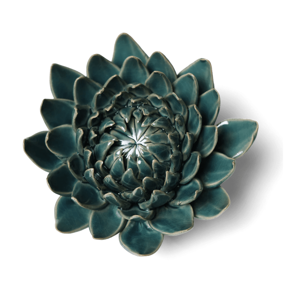 Ceramic Flowers With Keyhole For Hanging On Walls Collection 11 - Chive Ceramics Studio - Ceramic Flowers - Chive Ceramics Studio