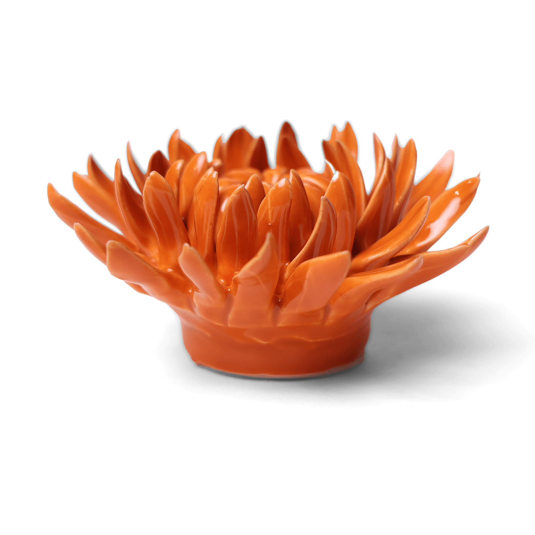 Ceramic Flower Wall Art Mum Orange 11 - Chive Ceramics Studio - Ceramic Flowers - Chive US