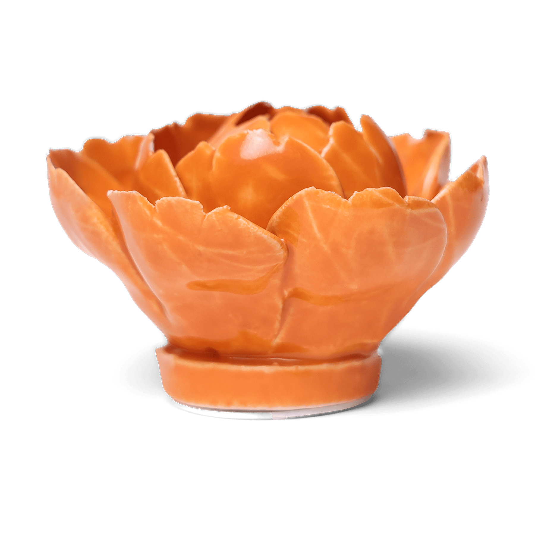 Ceramic Flower Wall Art Peony Orange 7 - Chive Ceramics Studio - Ceramic Flowers - Chive US