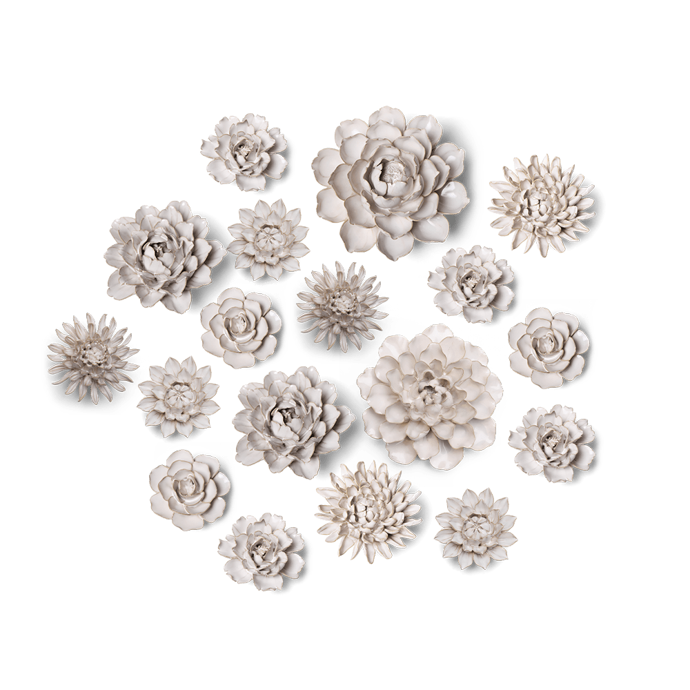 Ceramic Flower Coastal Curated Collection #3 - Chive Ceramics Studio - Ceramic Flower Sets - Chive Ceramics Studio
