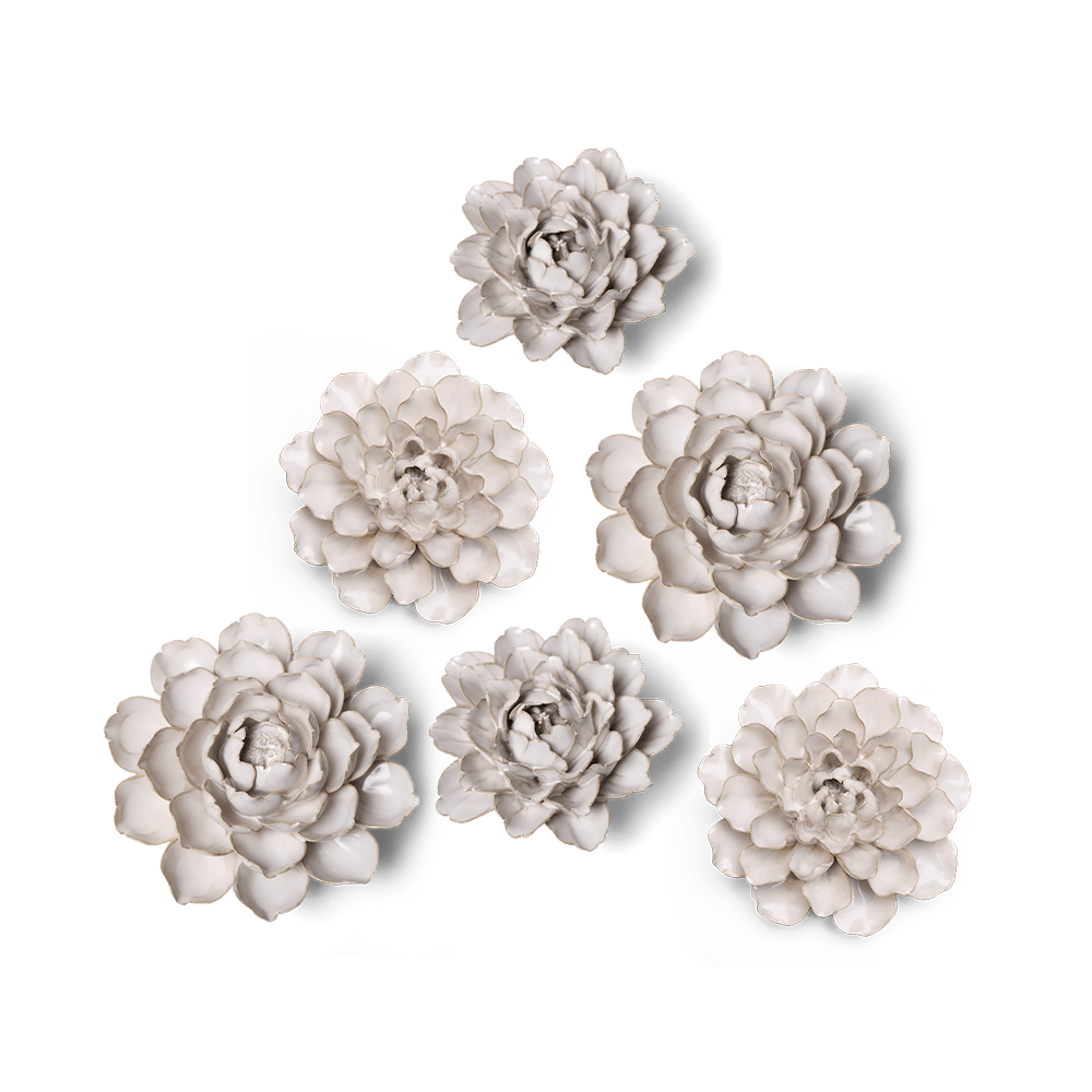 Ceramic Flower Coastal Curated Collection #8 - Chive Ceramics Studio - Ceramic Flower Sets - Chive Ceramics Studio