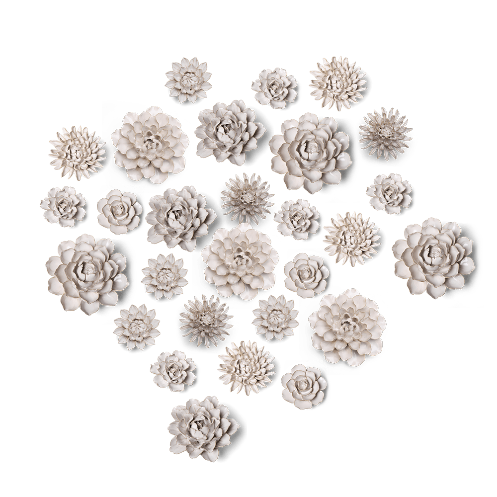 Ceramic Flower Coastal Curated Collection #10 - Chive Ceramics Studio - Ceramic Flower Sets - Chive Ceramics Studio