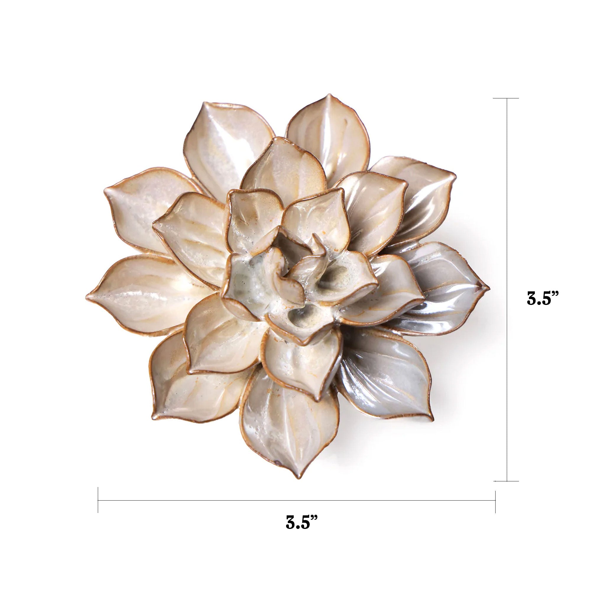 Ceramic Flower Wall Art Dusk Box Set - Ceramic Flowers - Chive
