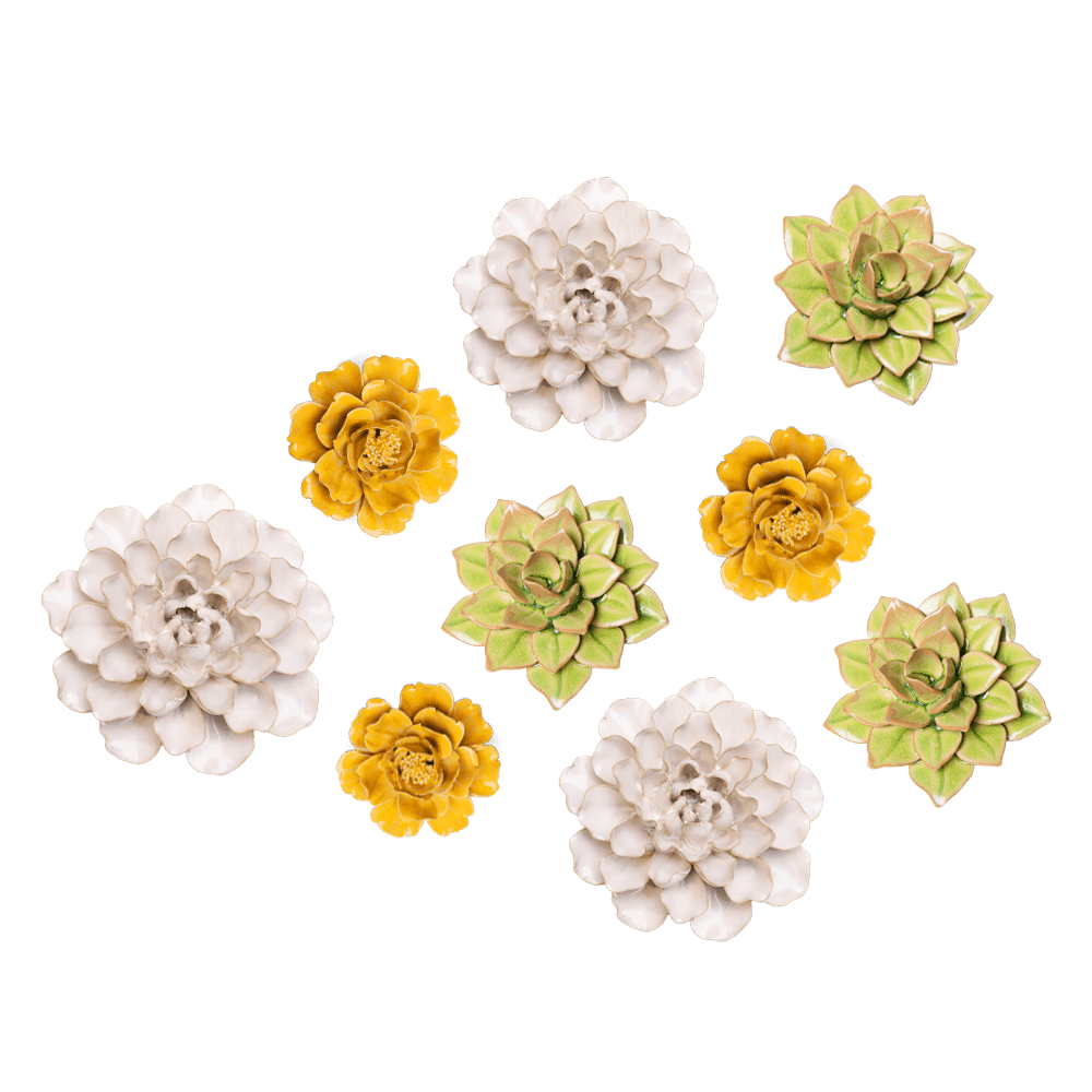Ceramic Flower English Garden Curated Collection #5 - Chive Ceramics Studio - Ceramic Flower Sets - Chive Ceramics Studio