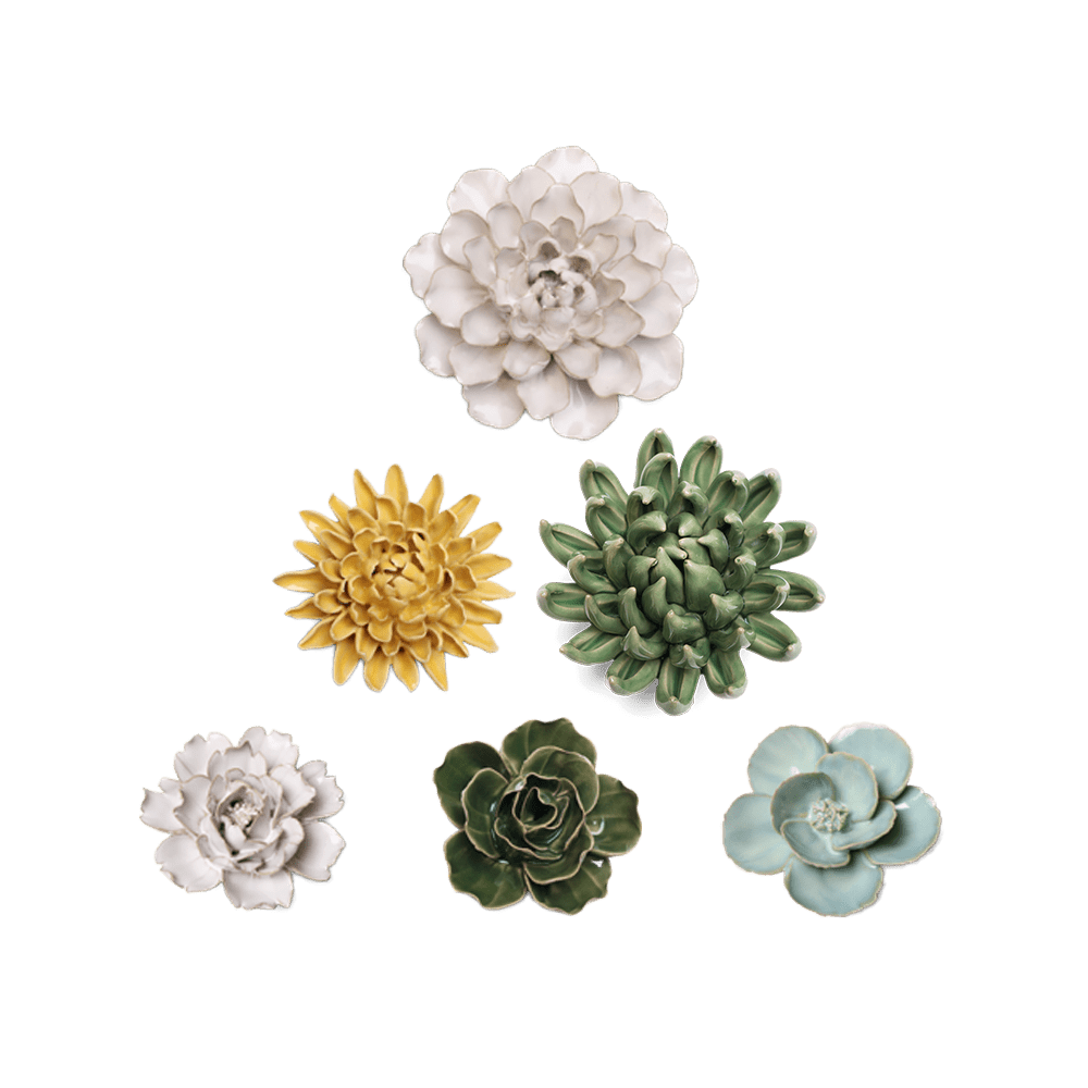 Ceramic Flower English Garden Curated Collection #18 - Chive Ceramics Studio - Ceramic Flower Sets - Chive Ceramics Studio