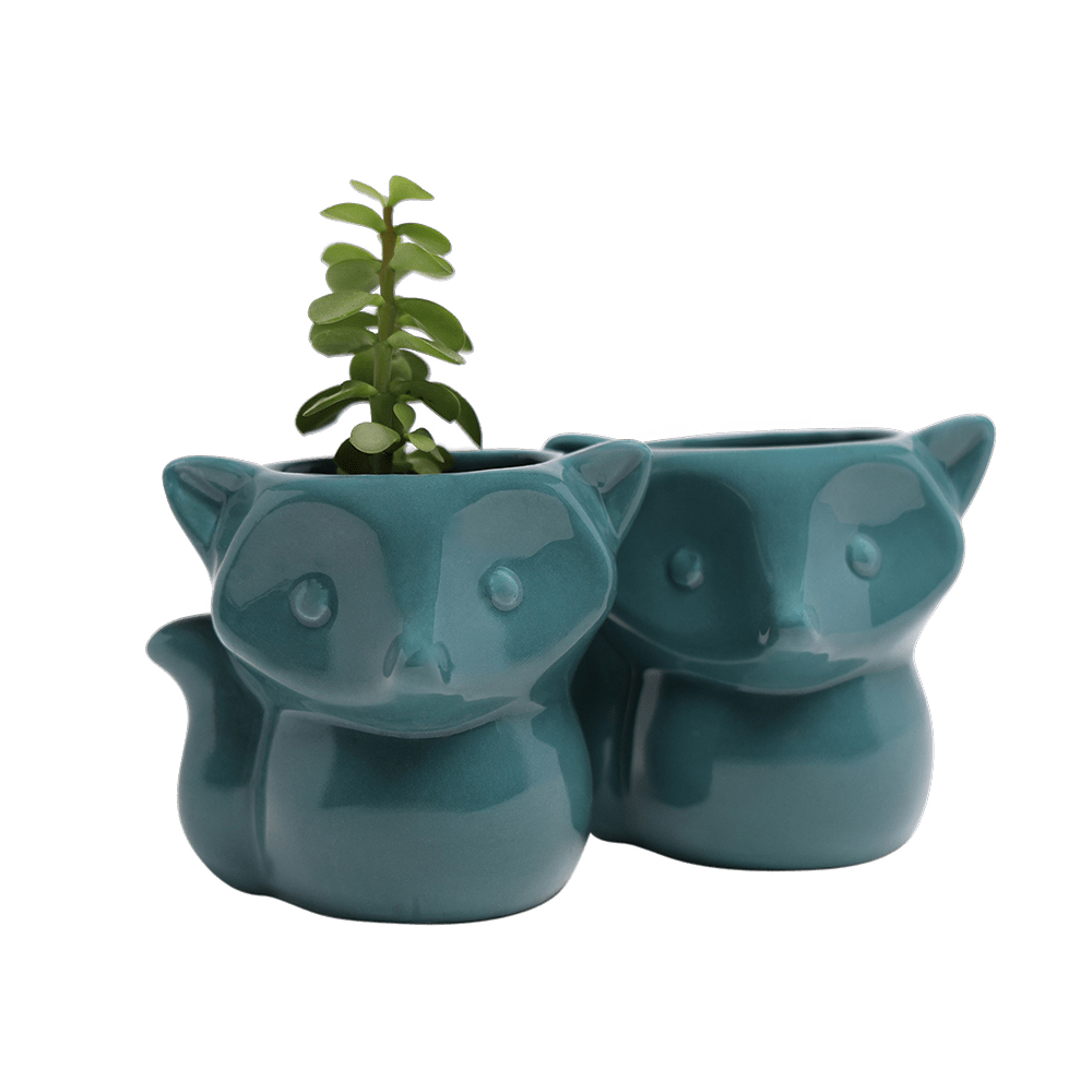 Fox Ceramic Indoor Plant Pot For Succulents - Chive Ceramics Studio - Pots - Chive Ceramics Studio