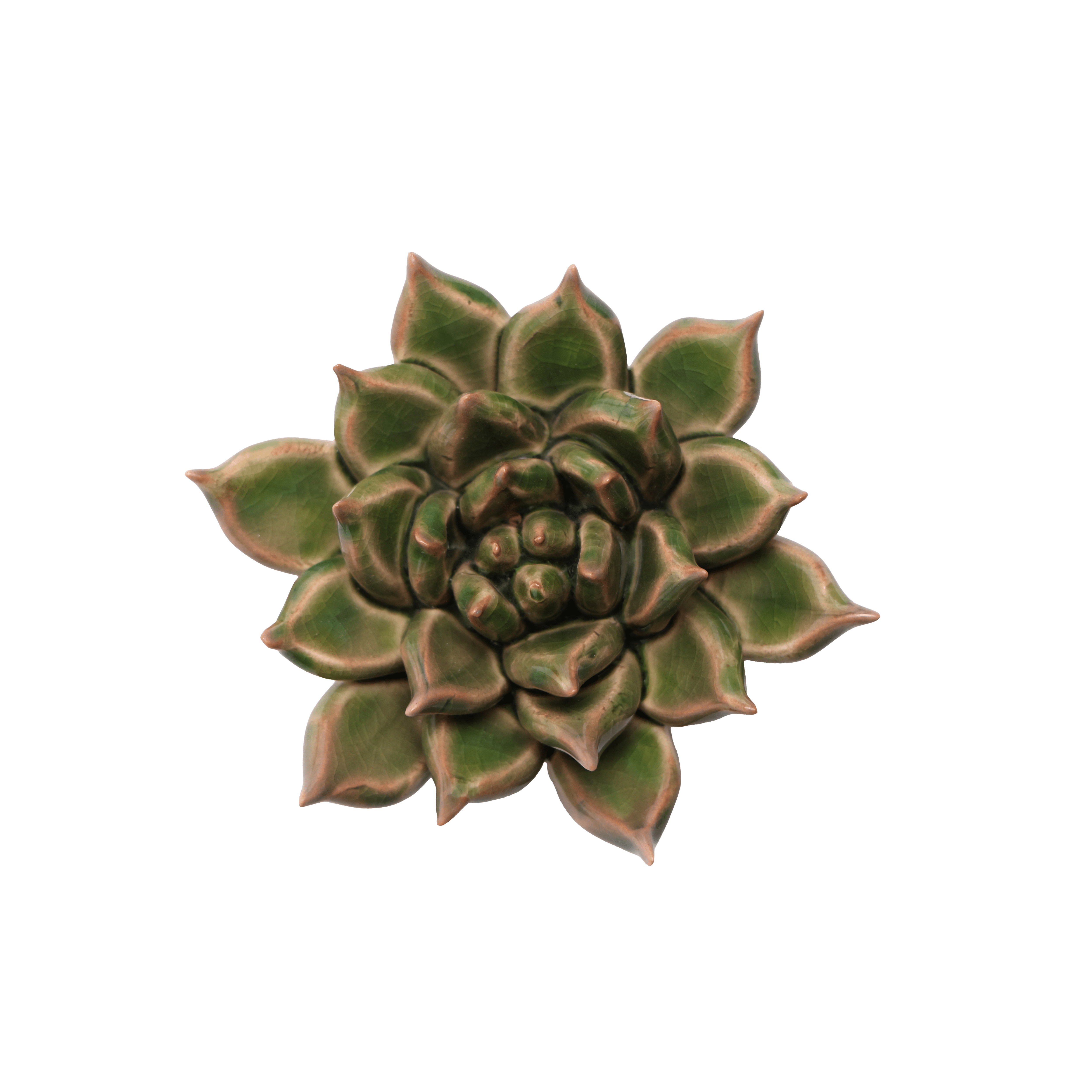 Japan Ceramic Flowers With Keyhole For Hanging On Walls - Chive Ceramics Studio - Ceramic Flowers - Chive Ceramics Studio