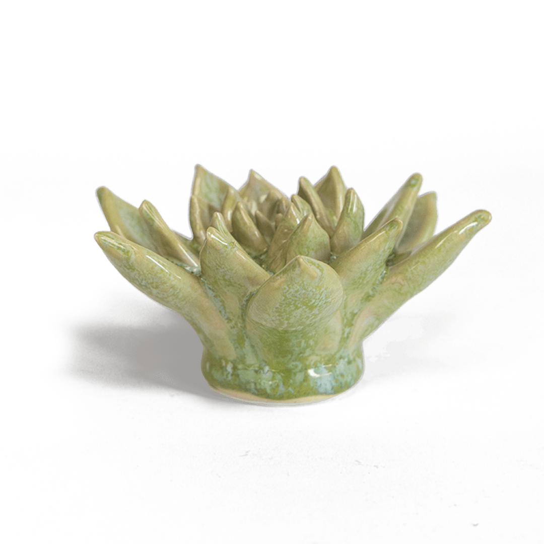 Japan Ceramic Flower Green Succulent - Chive Ceramics Studio - Ceramic Flowers - Chive US