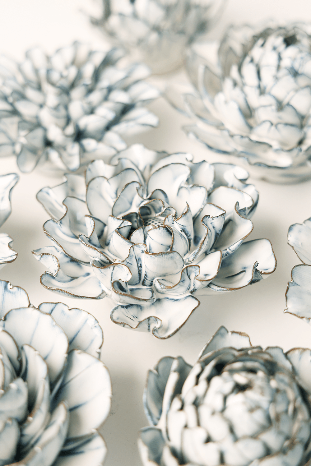 Ceramic Flower Nantucket Curated Collection #1 - Chive Ceramics Studio - Chive Ceramics Studio
