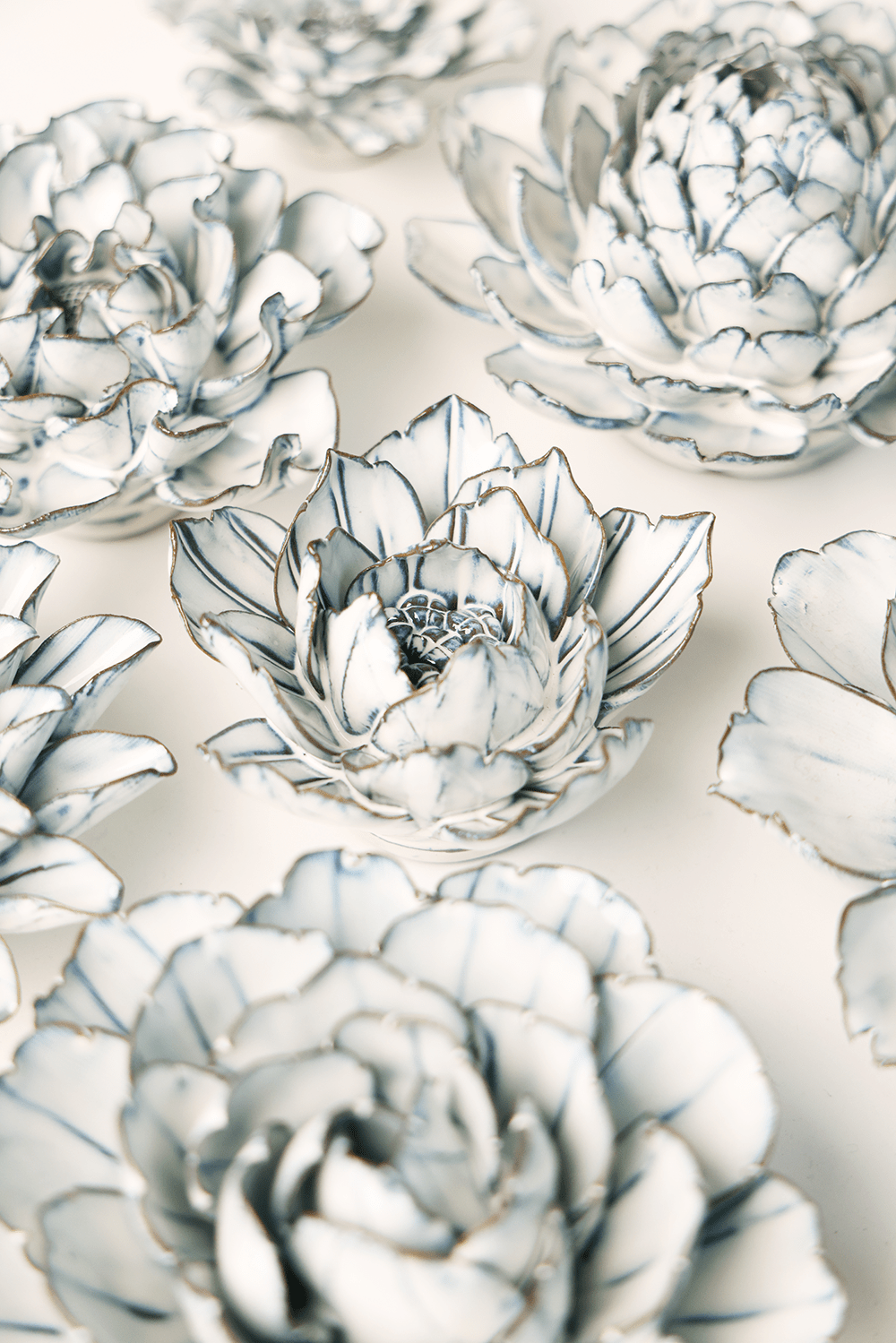 Ceramic Flower Nantucket Curated Collection #1 - Chive Ceramics Studio - Chive Ceramics Studio