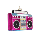 Pink Boombox Ornament - Chive Ceramics Studio - Glass Ornaments - Chive US