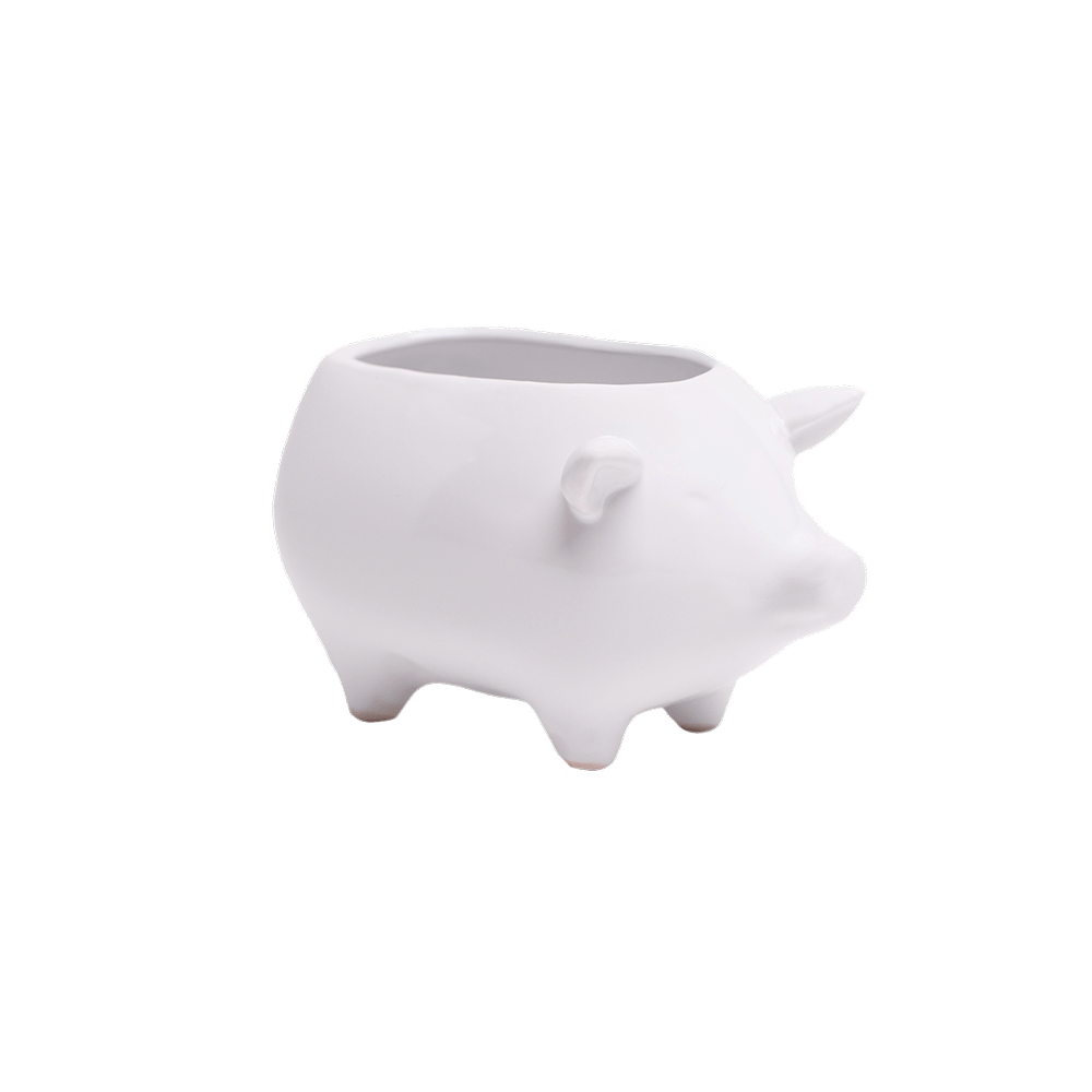 Pig Ceramic Indoor Plant Pot For Succulents - Chive Ceramics Studio - Pots - Chive Ceramics Studio