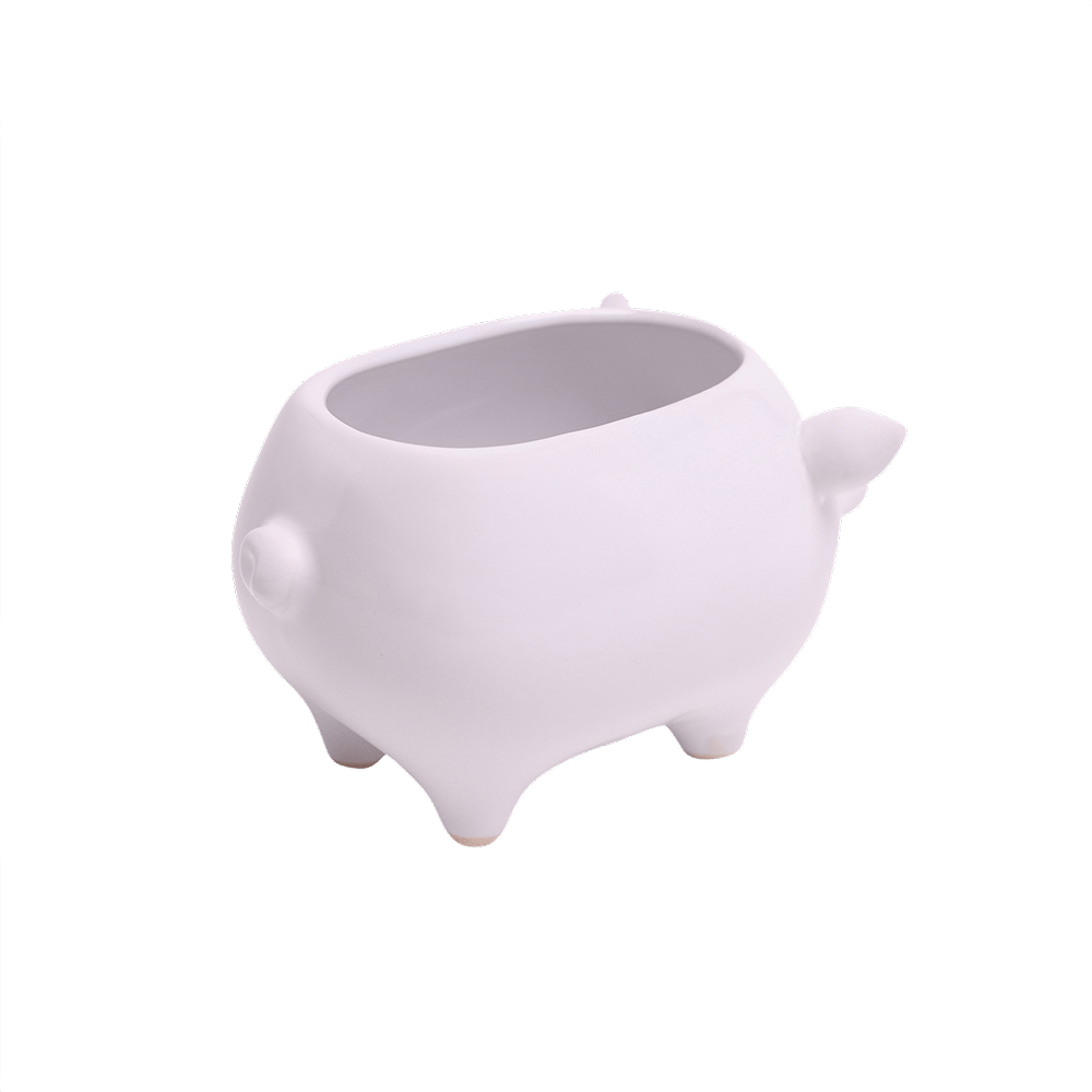 Pig Ceramic Indoor Plant Pot For Succulents - Chive Ceramics Studio - Pots - Chive Ceramics Studio