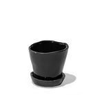 Tika Ceramic Pot & Saucer Set With Drainage - Chive Ceramics Studio - Pots - Chive Ceramics Studio