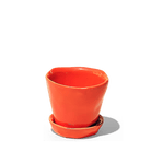 Tika Ceramic Pot & Saucer Set With Drainage - Chive Ceramics Studio - Pots - Chive Ceramics Studio