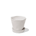 Tika Ceramic Pot & Saucer Set With Drainage - Chive Ceramics Studio - Pots - Chive Ceramics Studio