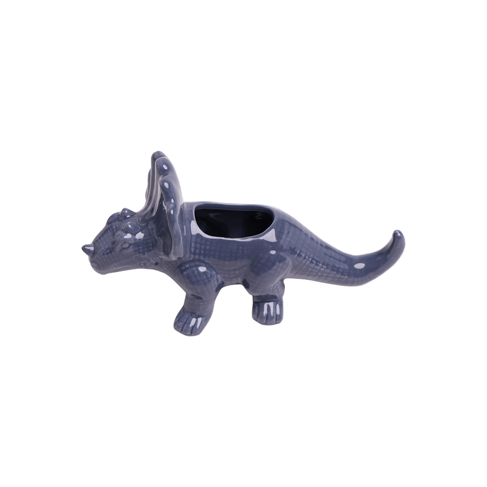 Triceratops Ceramic Indoor Plant Pot for Succulents - Chive Ceramics Studio - Pots - Chive Ceramics Studio
