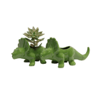 Triceratops Ceramic Indoor Plant Pot for Succulents - Chive Ceramics Studio - Pots - Chive Ceramics Studio