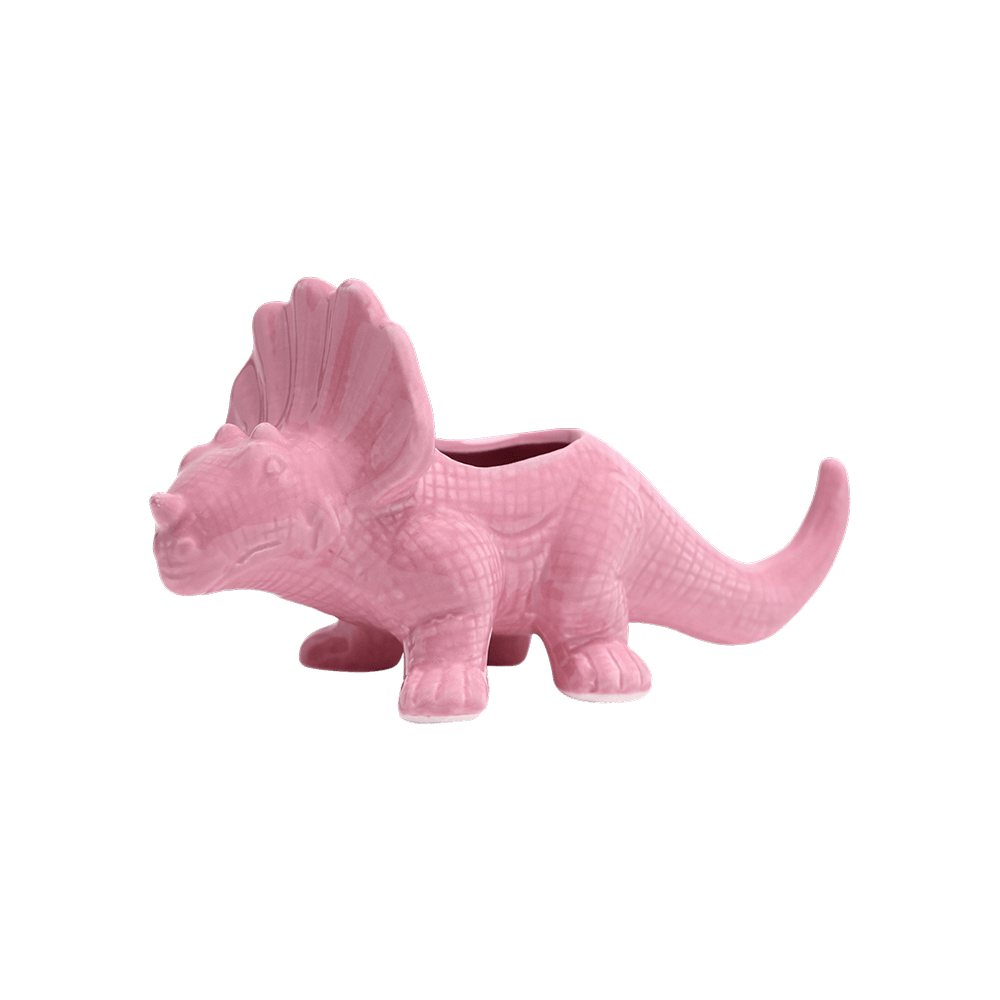 Triceratops Ceramic Indoor Plant Pot for Succulents - Chive Ceramics Studio - Pots - Chive Ceramics Studio