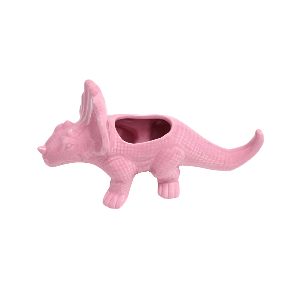 Triceratops Ceramic Indoor Plant Pot for Succulents - Chive Ceramics Studio - Pots - Chive Ceramics Studio