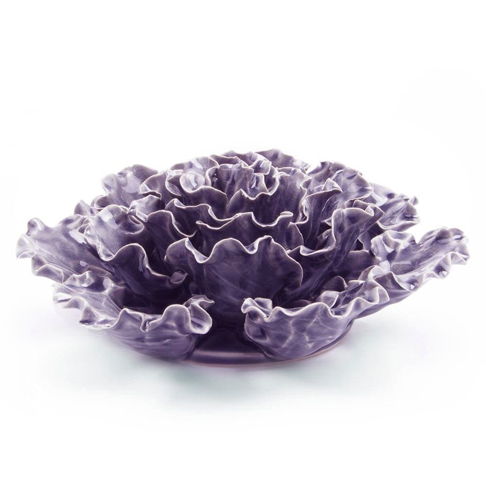 Ceramic Flower Lettuce Lilac XL - Chive Ceramics Studio - Ceramic Flowers - Chive Ceramics Studio