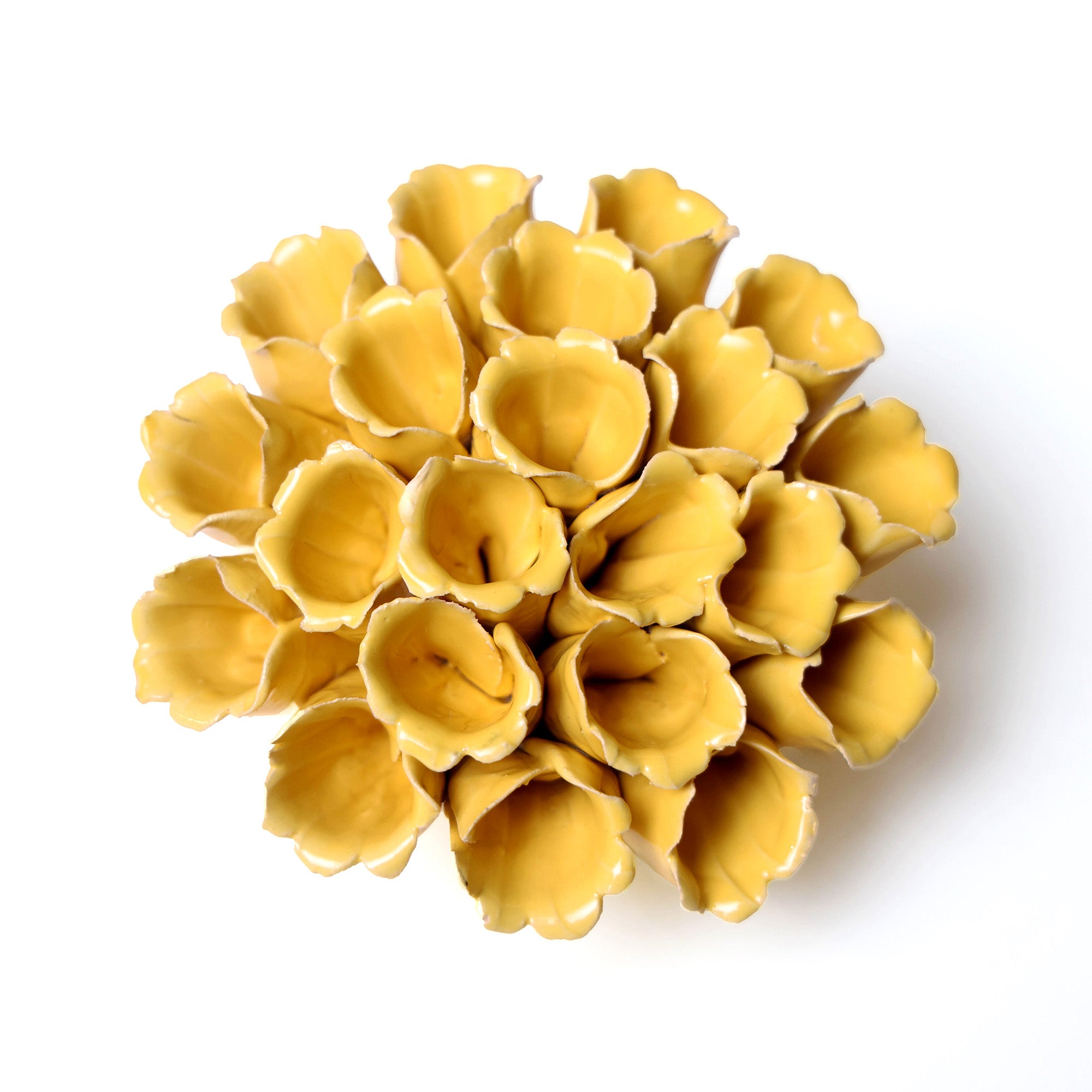 Ceramic Flowers With Keyhole For Hanging On Walls Collection 5 - Chive Ceramics Studio - Ceramic Flowers - Chive Ceramics Studio