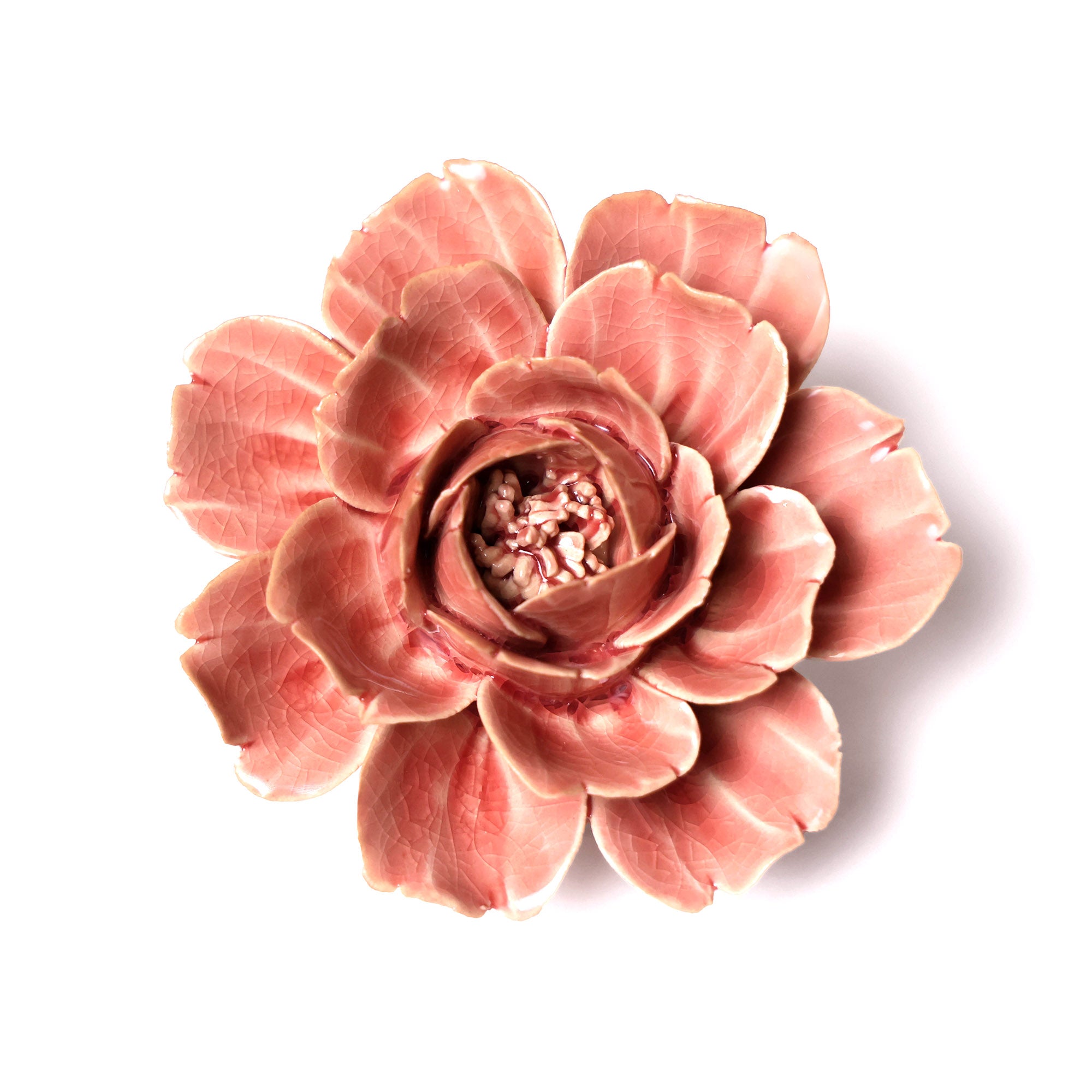 Ceramic Flowers With Keyhole For Hanging On Walls Collection 5 - Chive Ceramics Studio - Ceramic Flowers - Chive Ceramics Studio