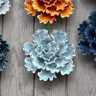 Ceramic Flowers With Keyhole For Hanging On Walls Collection 10 - Chive Ceramics Studio - Ceramic Flowers - Chive Ceramics Studio